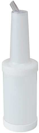 Chabrias Ltd Store & Pour - Ultimate Save and Serve Flair Bottle Pourer - Ideal Cocktail Pourer and Drinks Storage Solution (White, 1 Litre)