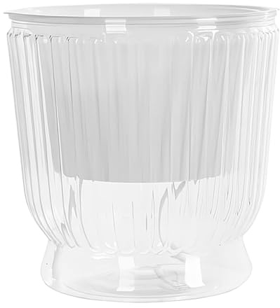 Generico Lieux de soi, pots végétaux avec réservoir d'eau, pot d'orchidées transparent hydroculture avec drainage pour salon, chambre, maison, balcon et bureau