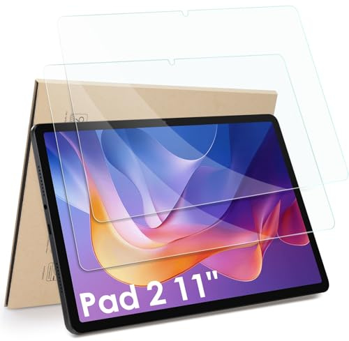 Hianjoo 2 Piezas Protector de Pantalla Compatible con Xiaomi Redmi Pad 2 /Pad SE 11, Protector de Pantalla Cristal Tablet Salvapantallas Vidrio Templado [9H Dureza Alta Claridad]