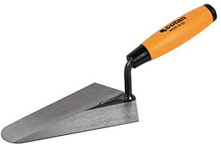 Cofan Cazzuola forgiata Modello Madrid | Varie dimensioni disponibili | Per l’edilizia | Manico di gomma 1 165 mm