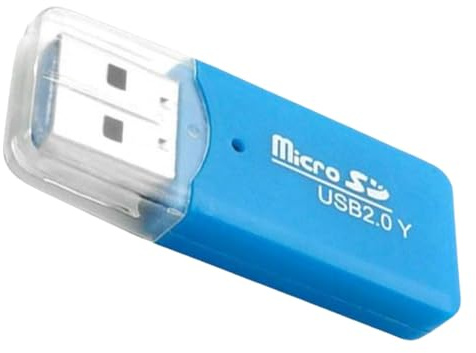 B97 USB 2.0 Micro SD Kartenleser – TF Slot Adapter für Micro SD und Micro SDHC Karten, Kompatibel mit PC, Schnelles Kartenlesegerät