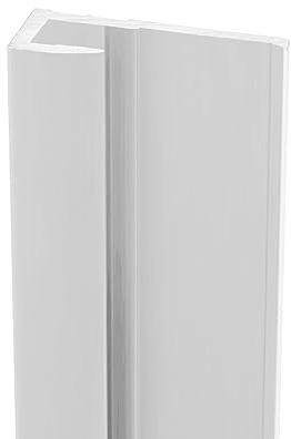 Schulte DecoDesign Profil Endprofil, 210 cm, Alpinweiß, Verbindungsprofil für Duschrückwände und Wandverkleidung bis 3 mm, D1901621 04