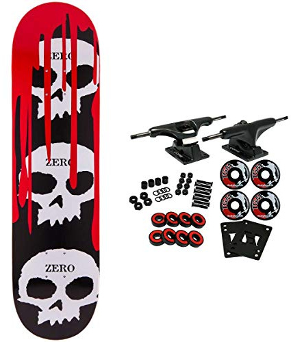 Zero Skateboards Complete 3 Skulls with Blood 8.5