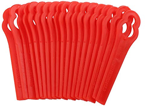 Estink Lame di Ricambio per Decespugliatore, 100 Pezzi in Plastica Compatibili con FRT18A FRT18A1 Art 46155 FRT20A1, Rosso Confezione in PE 30x20cm