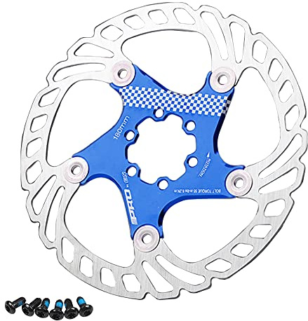 Disco de freno para bicicleta, 160 mm, para bicicleta de montaña, accesorios para bicicleta, color （Azul）