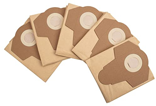 Original Scheppach Papier Vacuumbeutel Papierfilter 30L | 1 Satz = 5 Beutel | Papierfilterbeutel passend zu Scheppach Nass-Trockensauger NTS30 Premium | 7907709714