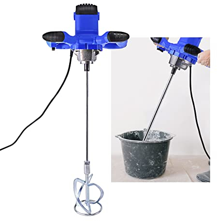 Rührwerk Einstellbarer 6-Geschwindigkeits-Handbetonmischer, tragbarer kompakter Zementmischer Mörtel Rührwerkzeug