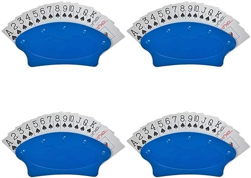 Joayuezo Spielkartenhalter 4 Stück Spielkartenständer Kartenhalter Kinder Kartenhalter für Behinderte Spielkartenständer für Behinderte, Senioren, Kinder, Senior