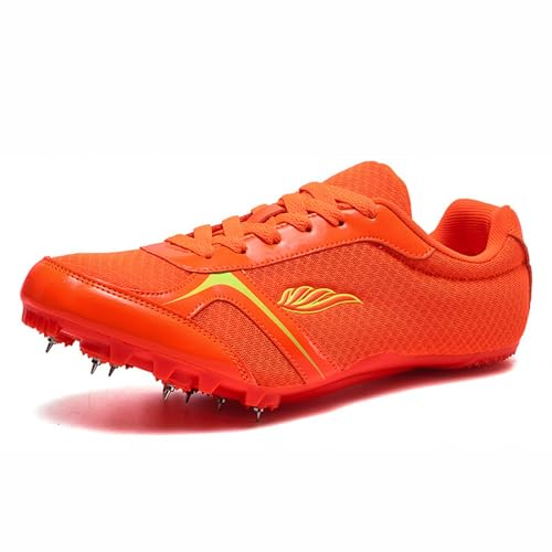 GoldeneAmeisen Leichtathletik Spike Schuhe,Weitsprung-Leichtathletikschuhe,Athletik Spike Schuhe,Track Spike Schuhe,Atmungsaktive Leichte,Verschleißfest,Unisex,rutschfeste,Für Wettkampf-Lauftraining