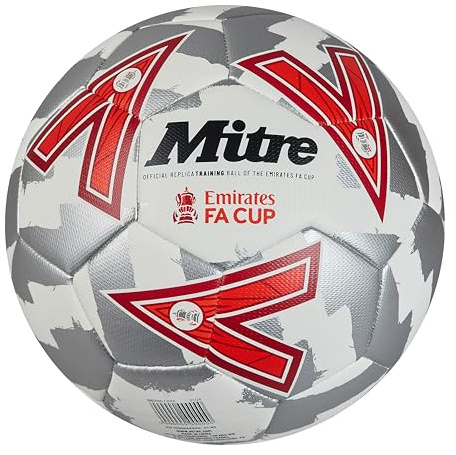 Mitre Training FA Cup Football | High Performance Training Ball | Extra Durable Design Football