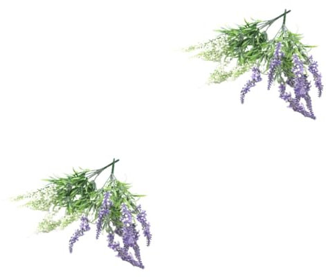 Alipis 4stücke Künstliche Lavendel Pflanzen Lebensnahe Plastikpflanzen Für Home Dekoration Und Bastelprojekte Und Weiß Fotografie-Requisiten Für Hochzeit Und Feierlichkeiten