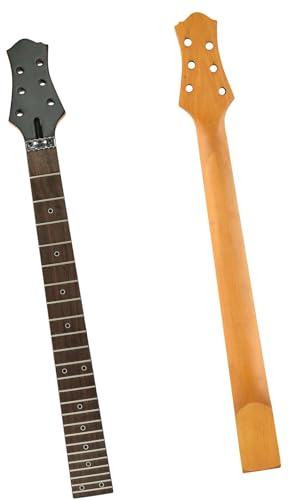 DIY gitarrenhals Matte Gitarre Mit 24 Bünden 65,6 Cm (25,6 Zoll) Ahornhals Griffbrett Aus Palisander Für LP-Gitarre Hals-Sicherungsmutter