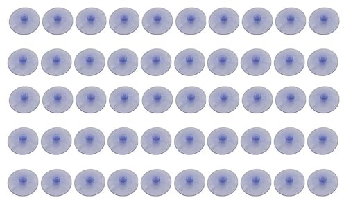 jojnsha Lot de 50 ventouses transparentes sans crochets en PVC pour dessus de table en verre