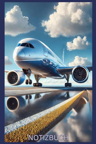 Notizbuch Flugzeug, Buch: Das perfekte Geschenk für Natur Liebhaber & Fans, m. Flugzeug Motiv, Gadgets Liniert: Kalender, Notizblock, Taschenbuch, ... Airplane Accessoires,Decor,Deko,Erwachsene