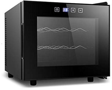 Refroidisseur de réfrigérateur, mini réfrigérateur à vin compact indépendant du refroidisseur de vin de comptoir avec verre à commande numérique d'une capacité de 12/16/20 bouteilles (TL29 (12 pièces)
