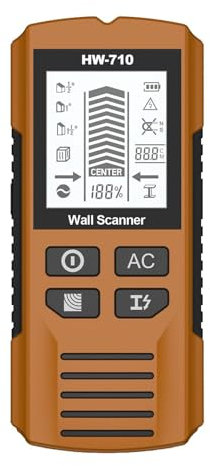Handheld Metal Detector Wand - Electronic Stud with Lcd Display | Stud Sensor Beam Detector with Battery | Portable Lcd Display and Audio Metal Detector | High Sensitivity Security Scanner