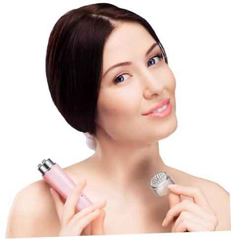 SOPOTUTU Masajeador Facial para Cuidado Facial en Casa Eléctrico Portátil Rodillo de Metal y Tecnología Avanzada de Electrochapado