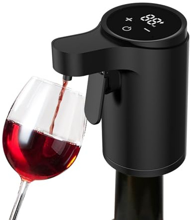 Decantador de vino eléctrico, dispensador automático inteligente de vino, dosificación ajustable, el mejor regalo para los amantes del vino, fiesta familiar 1