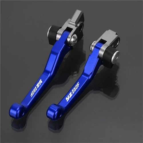Palancas de Embrague Manetas De Freno Y Embrague para Manillar, Accesorios para Motocicleta para Yamaha YZ250F YZ 250F YZ250 F 2015 2016 2017 2018 2019 2020-2025(BLU)