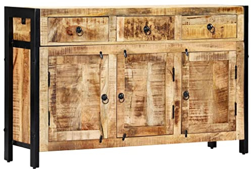 vidaXL Sideboard 120x35x76 cm Massivholz Mango