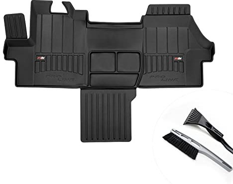 moto-MOLTICO 3D Gummimatten Auto, 1-teiliges Set, Allwetter Gummi Fußmatten, Antirutsch & Wasserfest Autoteppiche - passend für Citroen Jumper II FIAT Ducato III Peugeot Boxer II ab 2006