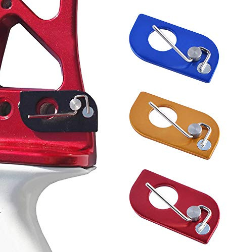 SHARROW 5 Stück Bogenschießen Magnetische Pfeilauflage Selbstklebend Rechtshänder Pfeilauflage für Recurvebogen Bogensport Zubehör (Rot)