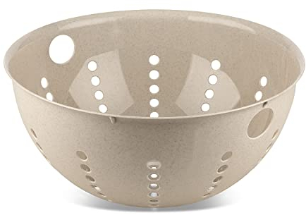 Koziol 7808700 Colander, Sieve, Strainer, Plastic Wood, Nature Desert Sand
