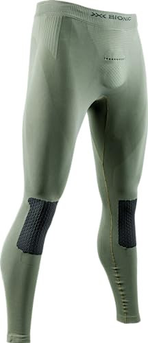 X-Bionic X-Plorer Energizer 4.0 Thermohose für Herren - Erweiterte Temperaturkontrolle und High-Tech-Gewebe für verbesserte Outdoor-Leistung bei Wandern, Laufen und Radfahren - Olivgrün/Anthrazit, S