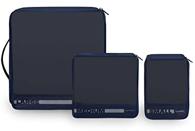 Samsonite Pack-Sized, Set aus 3 Gepäck-Organizern, 14/22/30 cm, Blau (Navy)