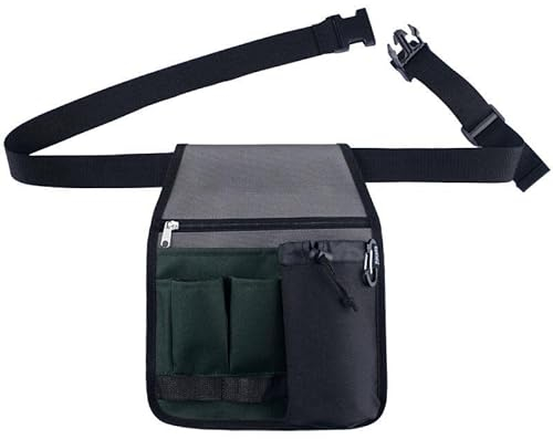 igadgitz home U7241 Werkzeuggürtel Garten, Gartenwerkzeug Gürtel, Gürteltasche für Gartengeräte - Grün