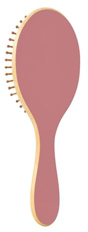 Detangling Hairbrush for all Hair Types, Detangler Brush for Women Men and Kids, Rose Gold Wooden Hair Brushes