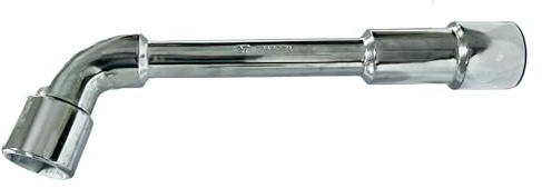 GOLDTOOLS Rohrschlüssel, 27 mm, 6 Kant x 6 Kant mit 90° abgewinkeltem Kopf, geschrägt, aus Chrom-Vanadium-Stahl (27 mm)