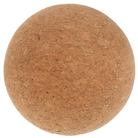 Kork Massageball 1 Stück Braun für Yoga und Selbstmassage | Hochdichtes Kork, Fasst, Wellness Routine, Kompaktes Zubehör für Unterwegs