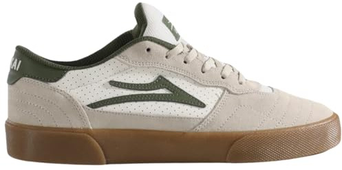 Lakai Herr Cambridge lågtopp skateboard sko, kräm mocka, 42 EU