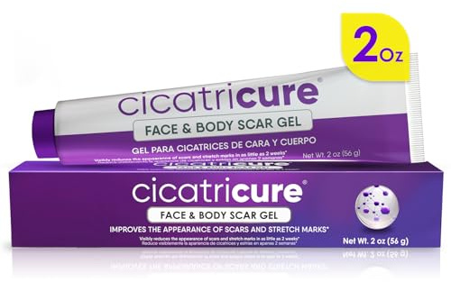 Cicatricure Advanced Scar Gel for Face & Body - Proven Results in 2 Weeks, Scar Treatment for Surgical Scars, Stretch Marks, Scars of Burns and Injuries, Acne Scar Treatment, 2 oz (56g)