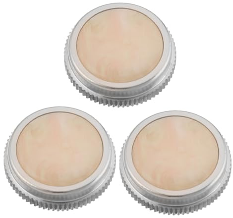 HAMPPLIES 3 Stück Trompeten Tastenknöpfe mit Metallbasis Sichere Befestigung Langlebig für Trompete und Tuba Elegantes Design mit Muschelinlay