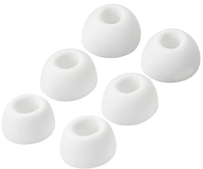 3 Pares de Almohadillas de Repuesto compatibles con Redmi Buds 6 Pro/Buds 5 Pro, Almohadillas de Silicona para Auriculares, Almohadillas para Auriculares, Tapones para los oídos (S/M/L) (Blanco)