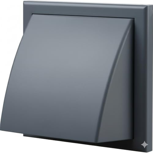 Vents 150mm Slate Grey Cowled Wall Vent Cover