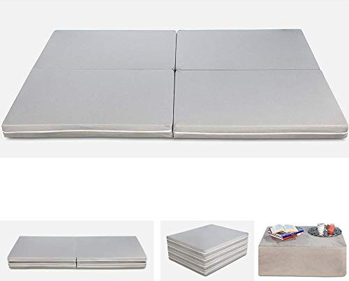 Evergreenweb - Materasso Futon Pieghevole, Pouf Materasso Singolo e Matrimoniale SalvaSpazio