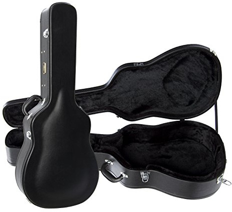 Fame DA-1 Dreadnought Case, Wetterfester Koffer für Westerngitarren, Besonders Stabil, Mit Polsterung und Zubehörfach, Schwarz, Nicht Kompatibel mit Dreadnought Westerngitarre