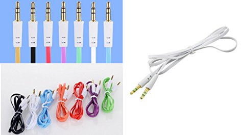 TecnoStore® CAVO AUDIO JACK 3.5mm ORO 1 metro M M AUX per iphone IPAD MP3 MP4 cuffie maschio 3.5 mm prolunga