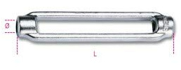 Beta 8001Z M30 - Canaule per tenditori zincate