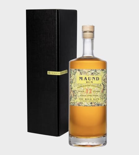 MAUND RUM 12 YEARS“ Ein vielfach ausgezeichneter Blend von 12 Jahre in der Karibik in Bourbonfässern gereiftem Jamaica Rum mit einem „Alpine Finishing“. 1.500 ml Flasche in Geschenkkarton)