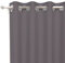 Soleil d'ocre Cortina Lisa con Ojales Antiarrugas Alix, Gris (Antracita), 140 x 180 cm