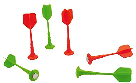 SCRATCH 276182020 Magnet Dartspiel Ritter, magnetische Dartscheibe und Wurfpfeile für Kinder ab 5 Jahren, 55x36cm