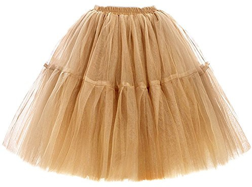 FOLOBE Donna Balletto per Adulti Tutu stratificata Organza Lace Minigonna Principessa Petticoat per Prom Partito Verde Menta