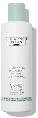 Christophe Robin Hydrating Shampoo with Aloe Vera 250ml– 94% Natural Formula with Aloe Vera, Plant Amino Acids & Flaxseed – Lightweight, For Dry, Dull Hair