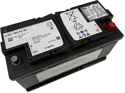 Bilbatteri 92 Ah 12 V 850A AGM läckagesäker I ersättning för 95 Ah bilbatterier