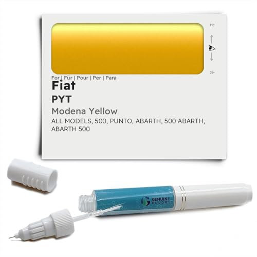 Genuine Colors Penna a vernice MODENA YELLOW PYT compatibile/ricambio per Fiat giallo