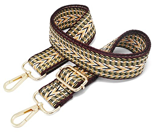 Taschengurt Breit Taschen Handtasche Gurt Taschengurte Zum Wechseln Damen Bunter Verstellbarer Taschenriemen Zubehör Schultertasche Strap Umhängegurt Breit Bag C01 Gold/3,8cm